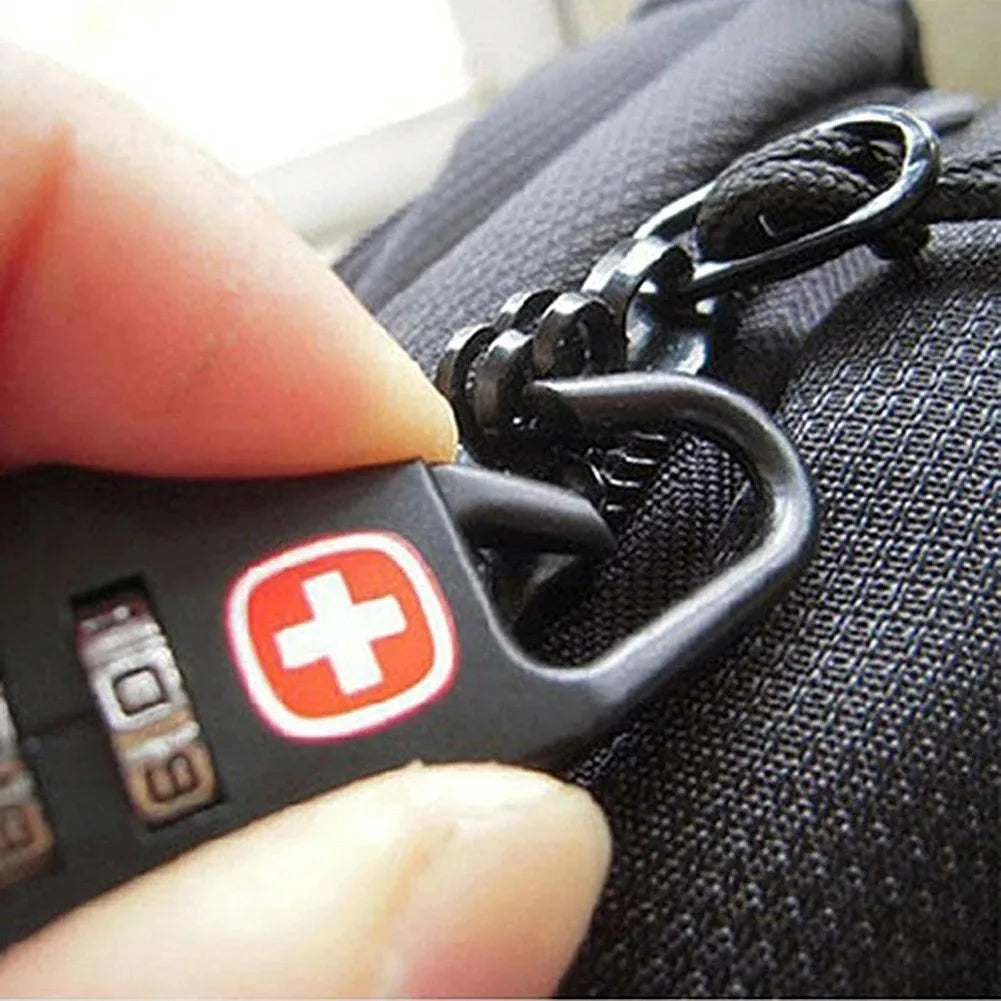 Portable Alloy Combination Padlock – Anti-theft Security for Travel Luggage