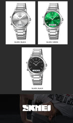 Digital Sport Watch – Waterproof Triple Time Display for Men