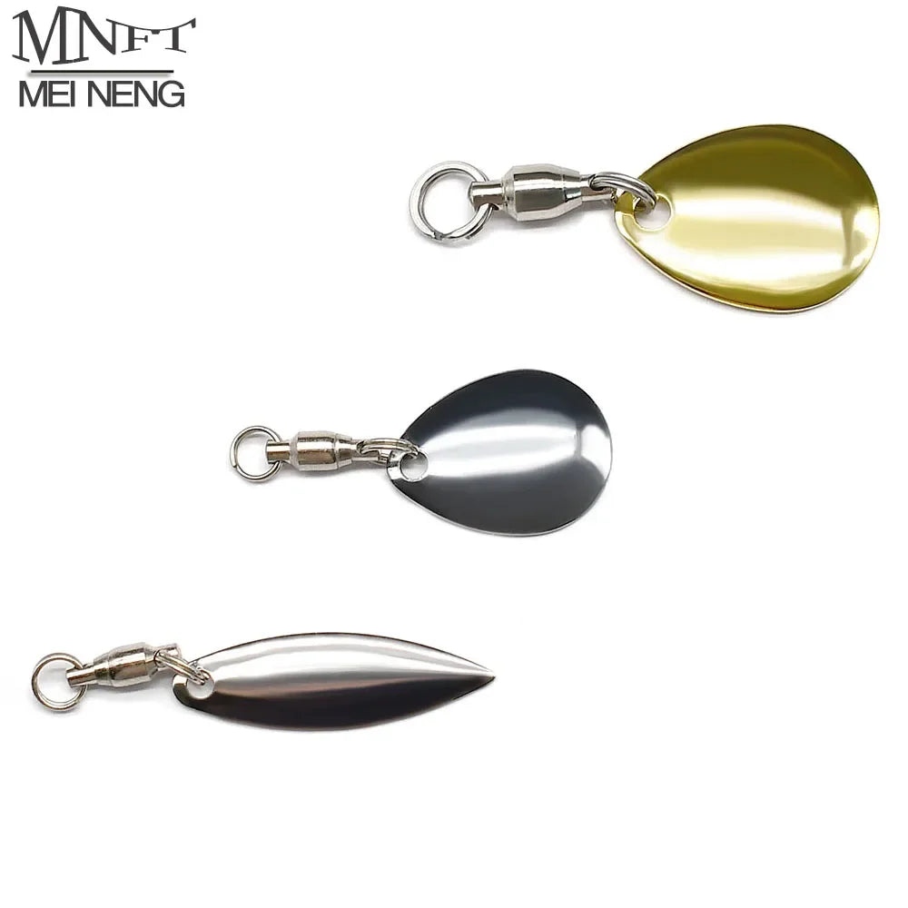 Spinner Blade Set – Willow Leaf Lure Components for Fishing Tackle Crafting