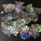 Holographic Glitter Stickers – Transparent Waterproof Decals for Scrapbooking