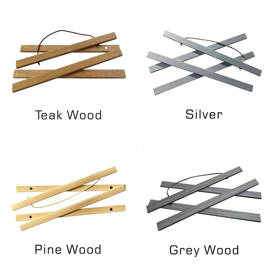 Magnetic Wood Poster Hanger – Wall Hanging Frame for Canvas Art and Photos