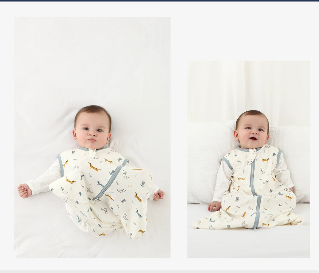 Cotton Baby Sleeping Bag – Anti-Kick Vest Swaddle for Infant Sleep
