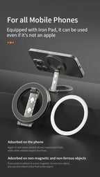 Magnetic Phone Ring Holder – Double-Sided MagSafe Kickstand for Smartphones