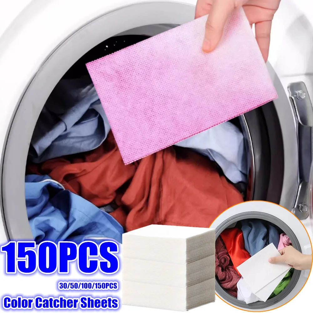 Color Catcher Laundry Sheets – Stain Absorbing Fabric for Mixed Washes