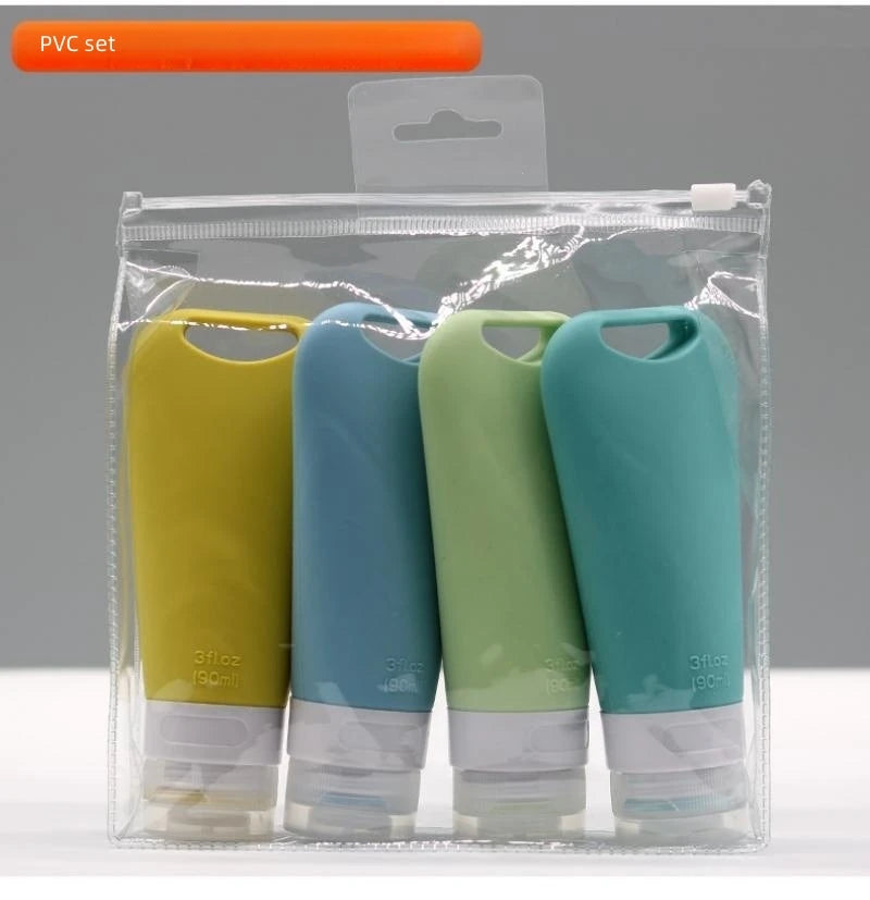 Silicone Travel Dispenser Bottles – Leakproof 90ml Containers for Toiletries