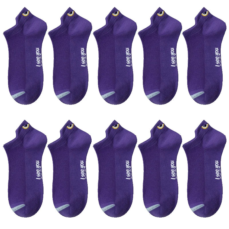 Breathable Ankle Socks – Thin Low-Cut Athletic Wear for Men and Women