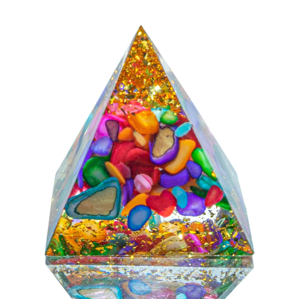 Amethyst Crystal Pyramid – Reiki Energy Generator for Chakra Meditation