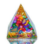Amethyst Crystal Pyramid – Reiki Energy Generator for Chakra Meditation