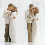 Resin Character Family Statue – Creative Wedding Gift for Home Decor