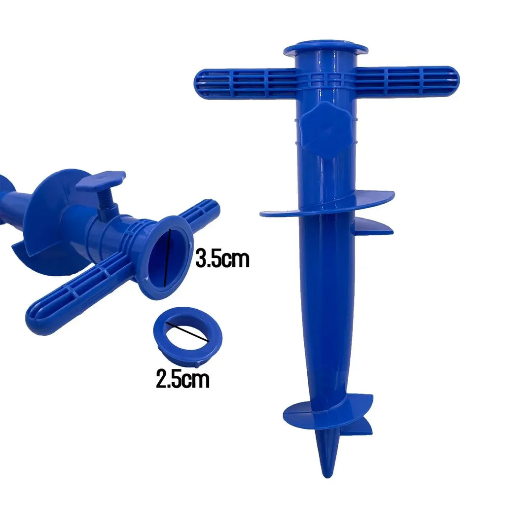 Plastic Umbrella Floor Anchor – Heavy Duty Insert for Beach Parasol Stands