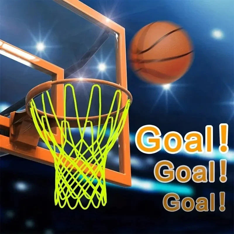 Luminous Basketball Net – 50cm Fluorescent Glow-in-the-Dark Rim for Kids
