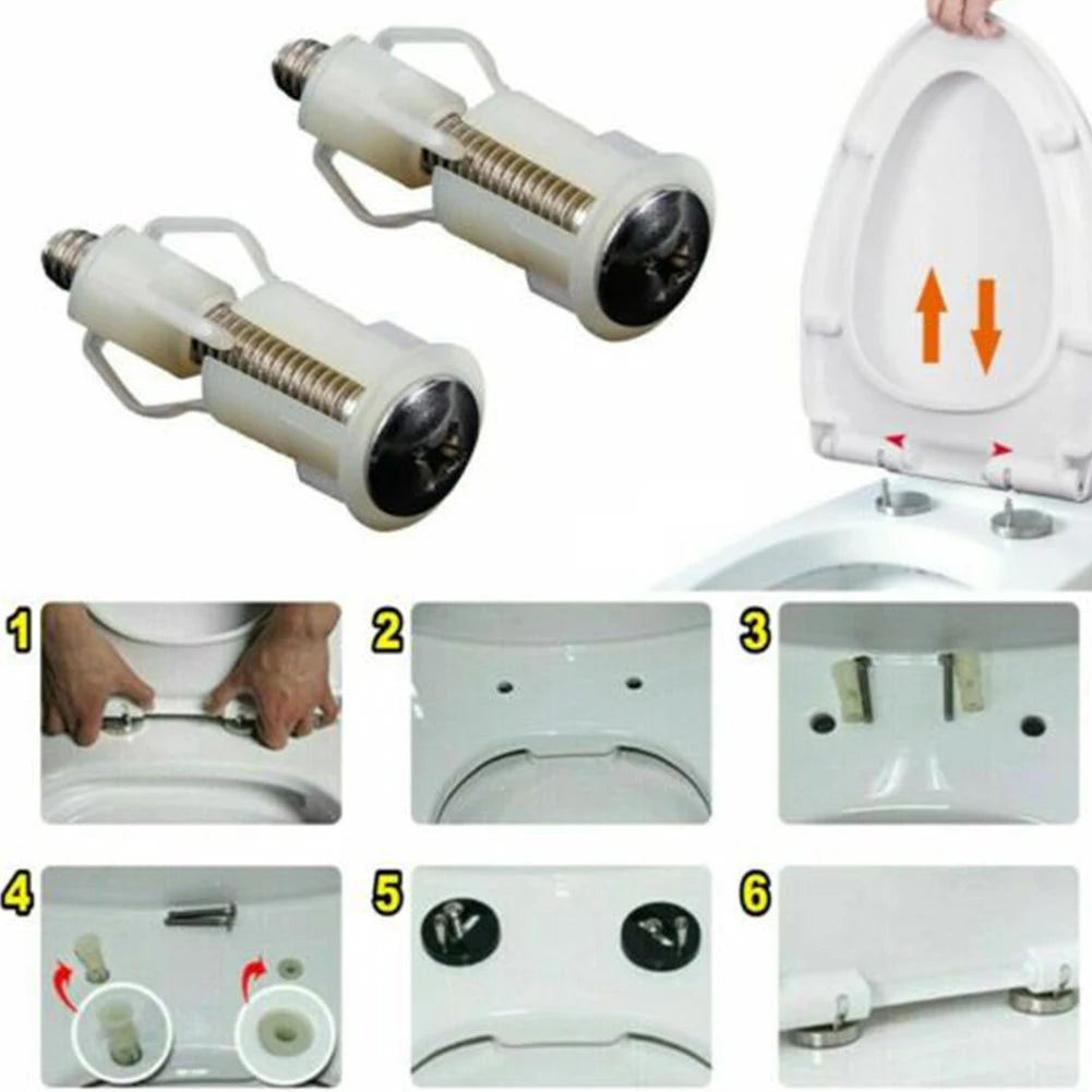 Universal Toilet Seat Fixing Kit – Replacement Screws for Bathroom Repairs