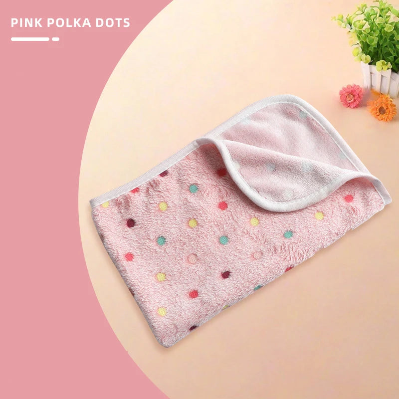 Pet Blanket – Coral Velvet Soft All-Season Pad for Dogs and Cats