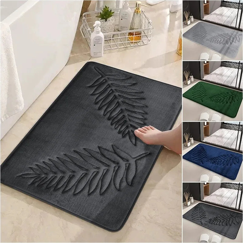 Memory Foam Bath Mat – Non-Slip Water Absorbent Rug for Bathroom