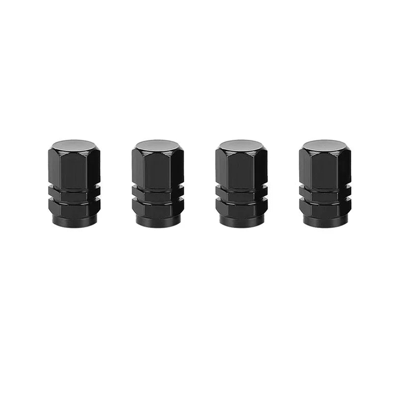 Aluminum Alloy Tire Valve Caps – Dustproof Rim Stem Covers for Automobiles