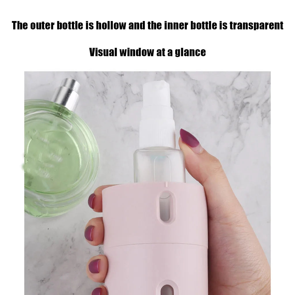 4-in-1 Travel Dispenser – Leakproof Sub-bottle for Shampoo and Lotion