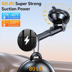 Magnetic Wireless Car Charger – 15W Fast Charging Mount for iPhone and Samsung