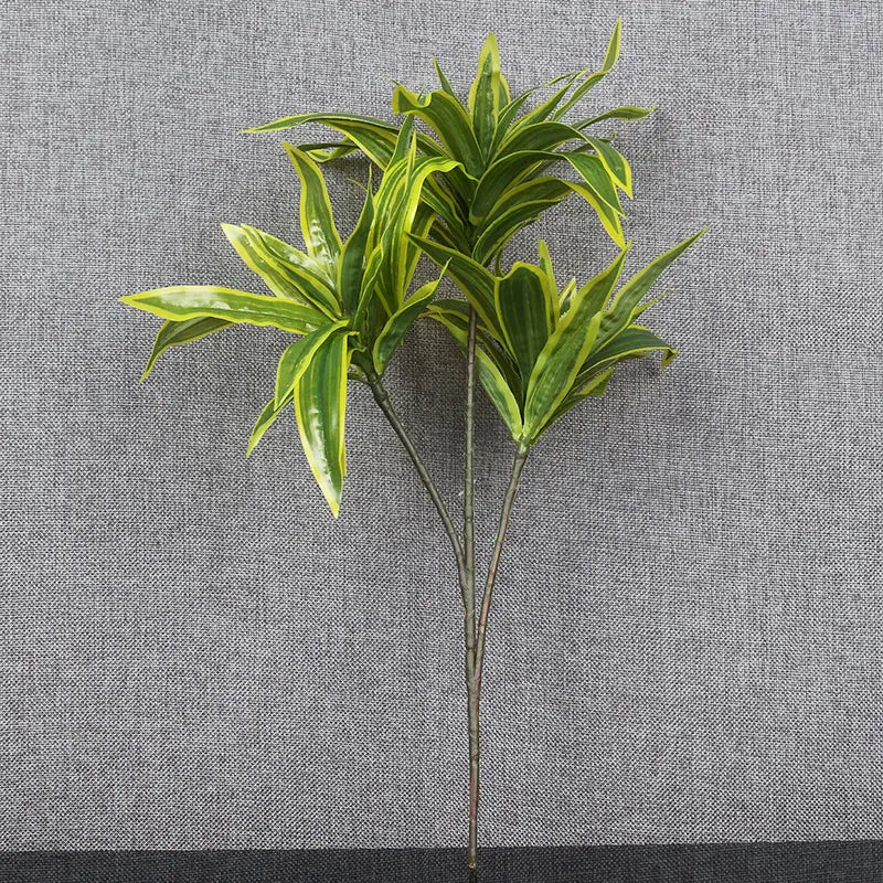 Artificial Palm Bamboo Branch – 36cm Tropical Potted Plant for Home Decor