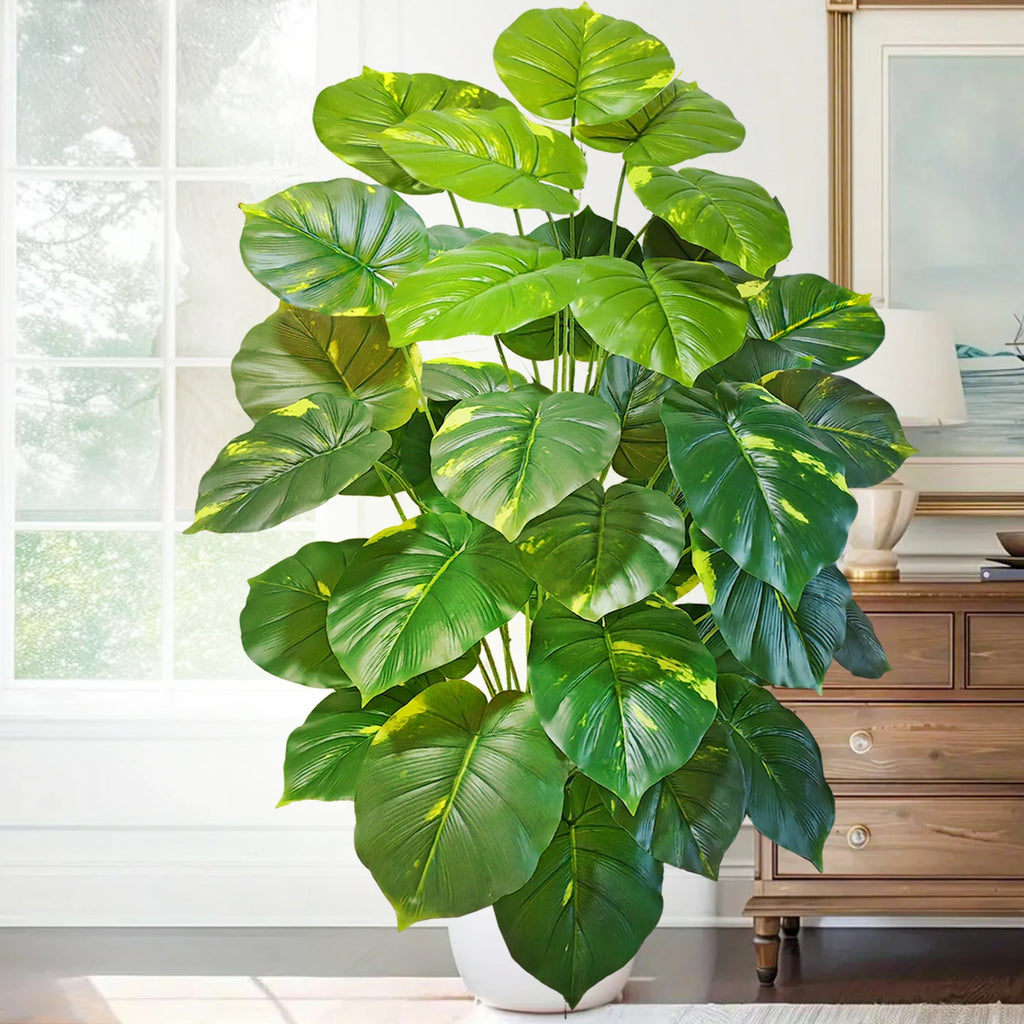Artificial Tropical Leaf Plant – 60-103cm Potted Faux Greenery for Home Decor