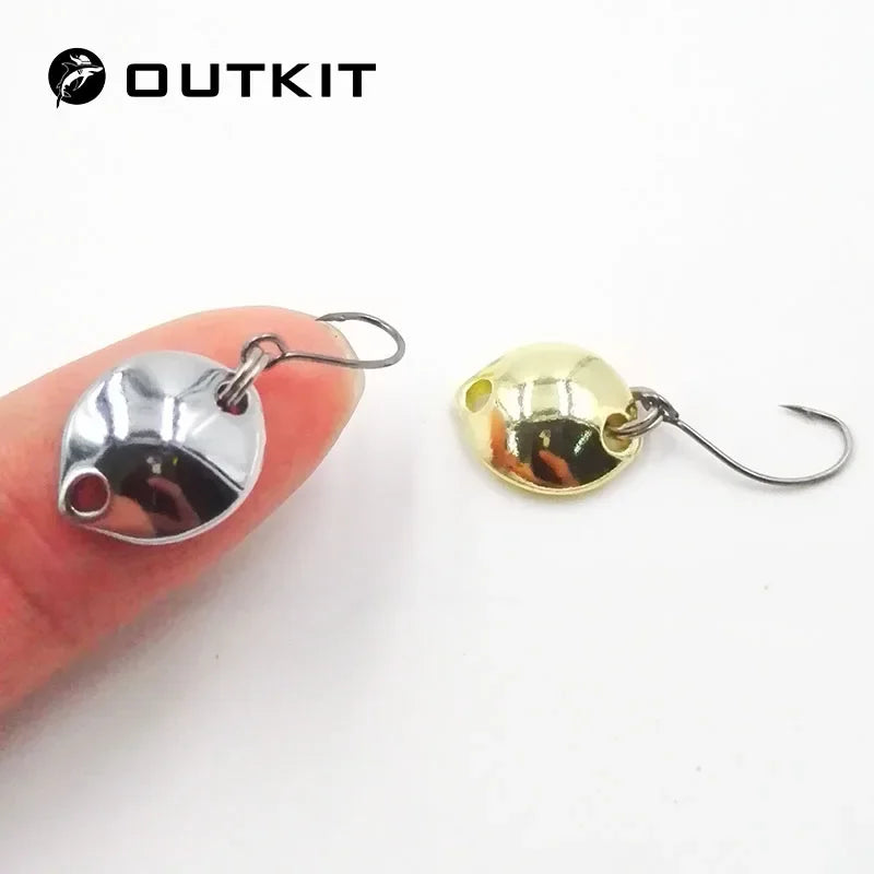 Mini Spoon Spinnerbait – 1.4cm Micro Hard Bait for Trout Fly Fishing