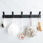 Modern Aluminum Wall Hooks – Black Towel Hanger for Bathroom and Coat Storage