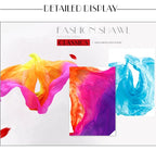 100% Silk Belly Dance Veil – Lightweight Hand Scarf for Performance Props