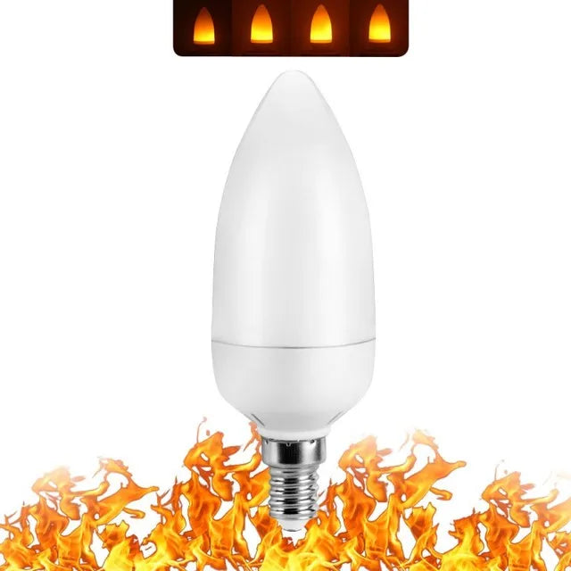 LED Flame Effect Light Bulb – Dynamic Fire Simulation for Home Decoration