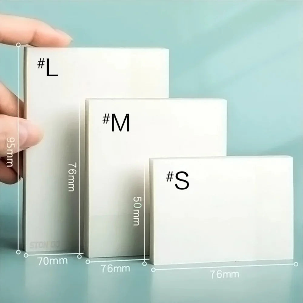 Transparent Sticky Notes – Waterproof Self-Adhesive Memo for Office School