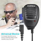 Dual PTT Walkie Talkie Microphone – Handheld Radio Accessory for Ham Radio
