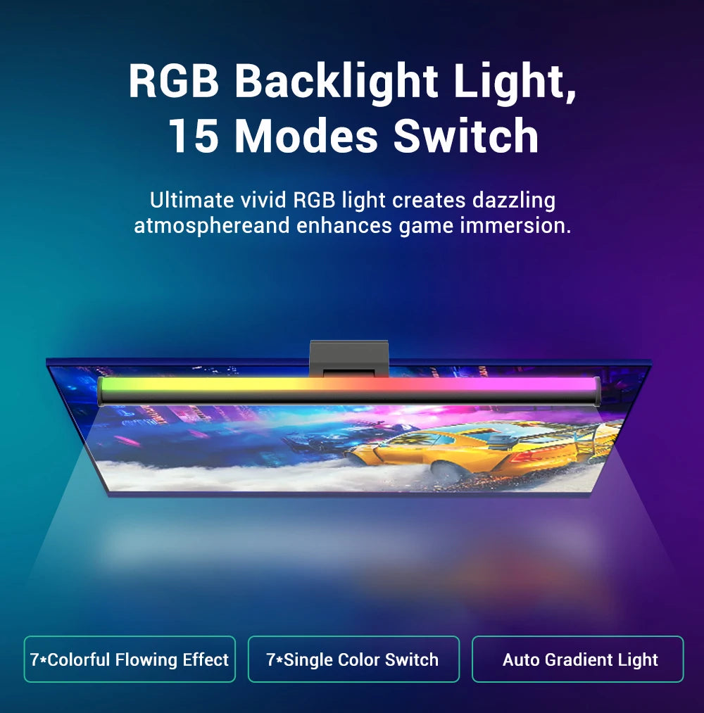 TUYA LED Monitor Light Bar – Remote Controlled E-Reading Lamp for Office