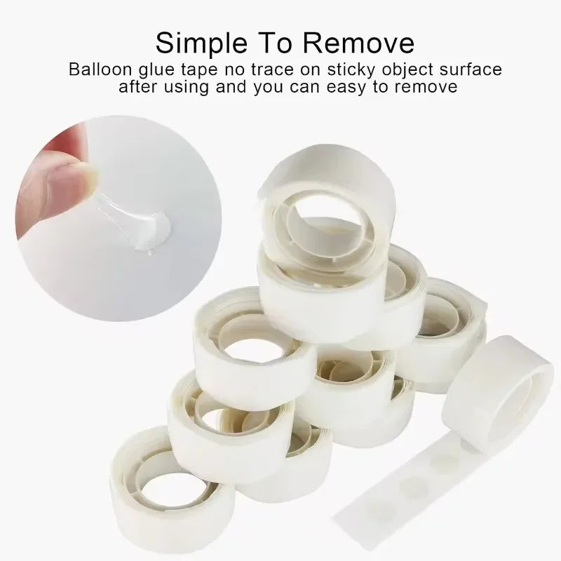 Double Sided Adhesive Glue Dots – Clear Balloon Tape for Party Decor