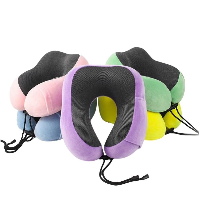 U-Shaped Memory Foam Neck Pillow – Cervical Orthopedic Support for Travel