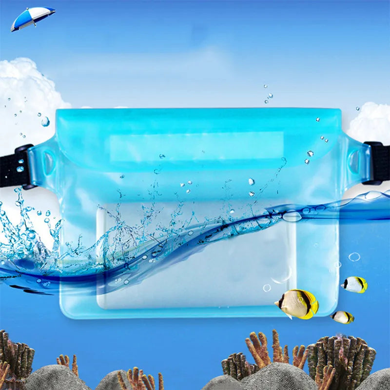 Waterproof Dry Waist Bag – Floating Pouch for Swimming Diving and Boating