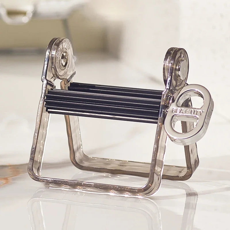 Manual Toothpaste Squeezer – Rotating Tube Wringer for Bathroom Organization