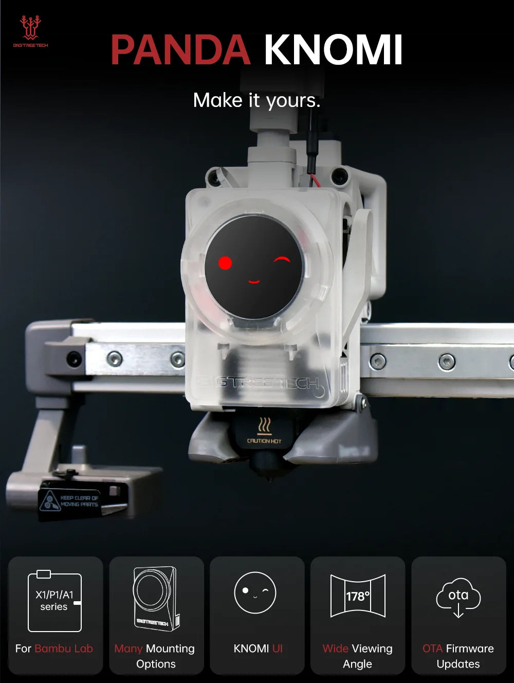 3D Printer Progress Display – Real-time Status for Bambu Lab Series