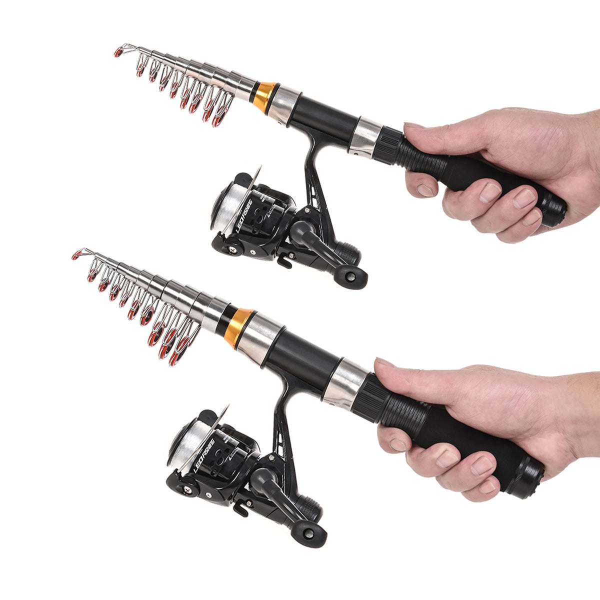 Telescopic Fishing Rod Combo – Carbon Fiber Kit with Spinning Reel and Bag