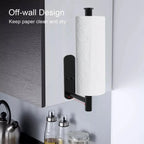 Adhesive Paper Towel Holder – Wall Mounted Rack for Kitchen and Bathroom