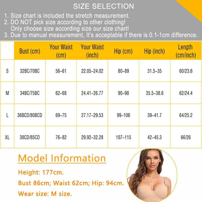 Full Length Shapewear Slip – Nude Body Shaper for Under Dresses