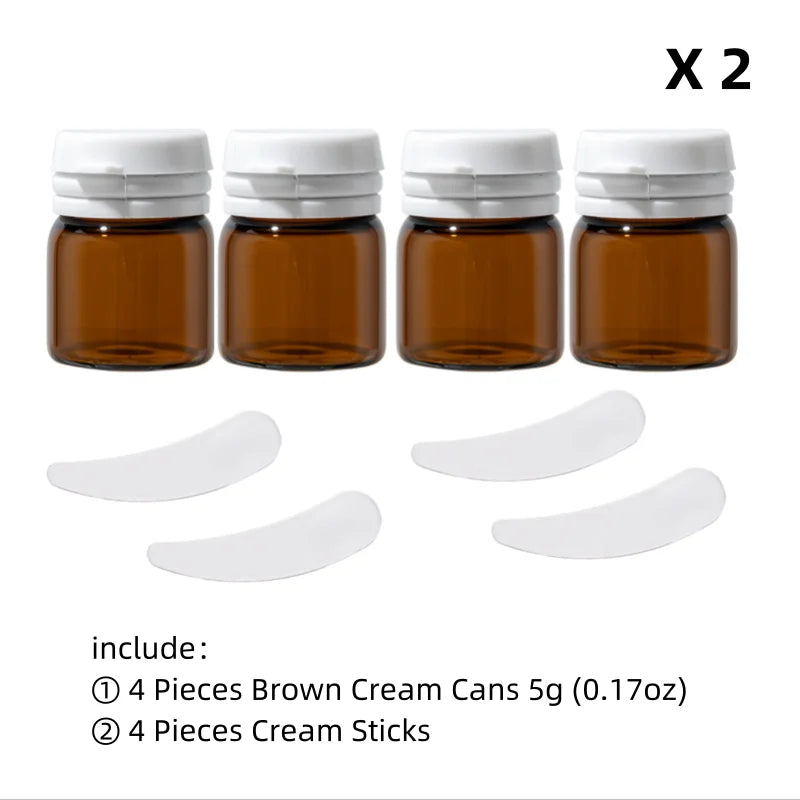 Refillable Glass Cosmetic Jars – Mini Travel Containers for Skincare Storage