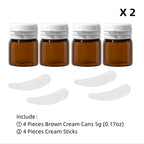 Refillable Glass Cosmetic Jars – Mini Travel Containers for Skincare Storage