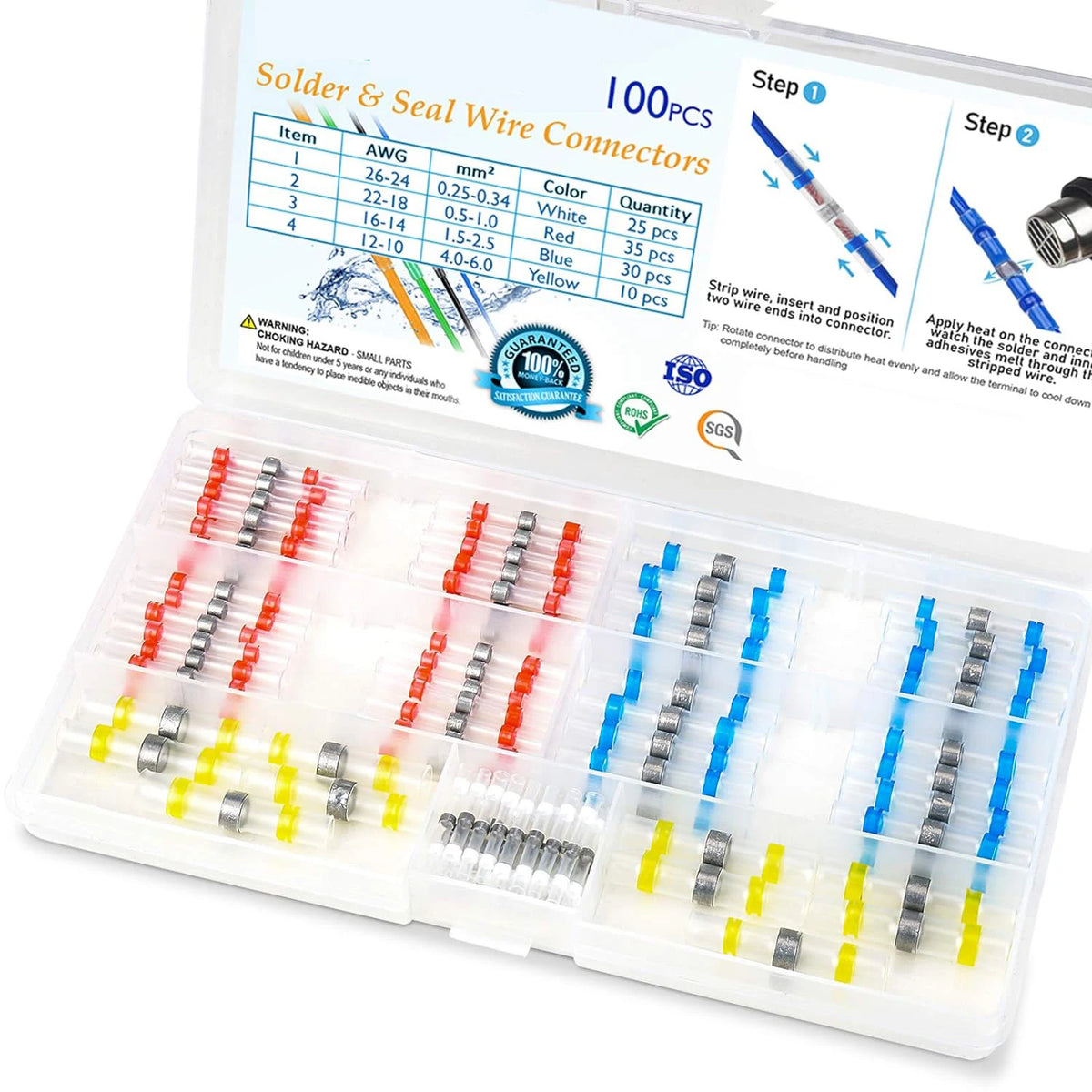 Solder Seal Wire Connectors – Waterproof Heat Shrink Terminals for Electrical Repair
