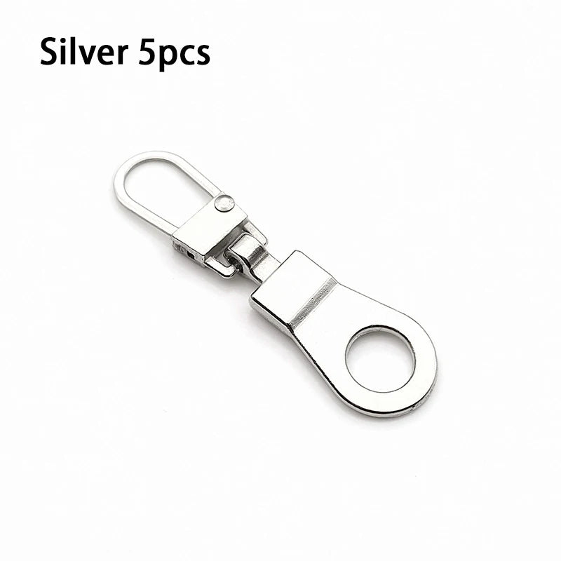 Detachable Metal Zipper Puller Kit – Replacement Repair Set for Sewing Craft