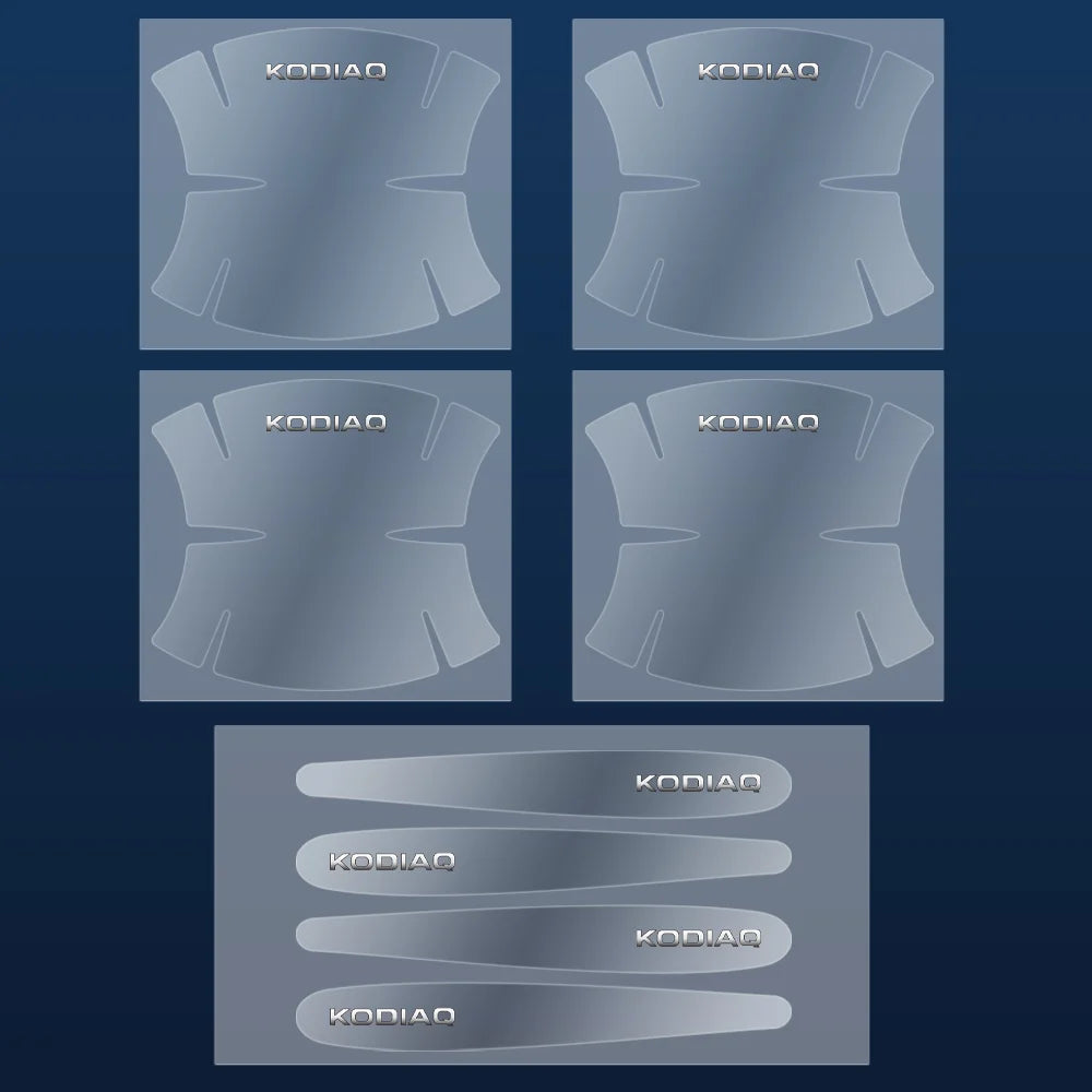 Transparent Car Door Handle Protectors – Anti-Scratch Film for Skoda Models
