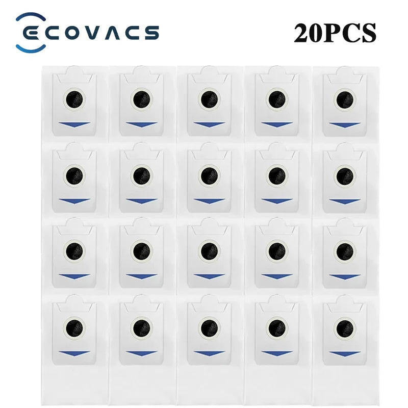 Robot Vacuum Replacement Kit – Dust Bags and Brushes for Ecovacs X5 OMNI