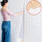 3D Self-Adhesive Brick Wallpaper – Peel and Stick Decor for Home DIY Projects