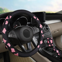 Butterfly Steering Wheel Cover Set – Car Interior Decor for Women