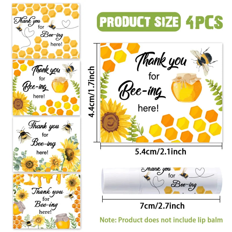Floral Lip Balm Labels – Self-Adhesive Stickers for Homemade Cosmetics