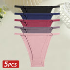 Cotton Low Rise Briefs – Metal Ring Hollow Panties for Women M-2XL