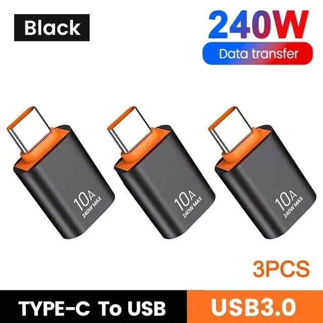 USB to USB-C Adapter – Fast Charging OTG Converter for Smartphones and Laptops