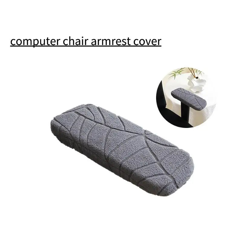 Jacquard Office Chair Armrest Covers – Stretch Fabric Protectors for Home